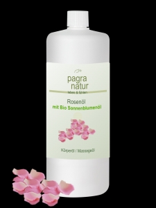 pagra natur Rosenl auf Bio-Sonnenblumenlbasis 1 l